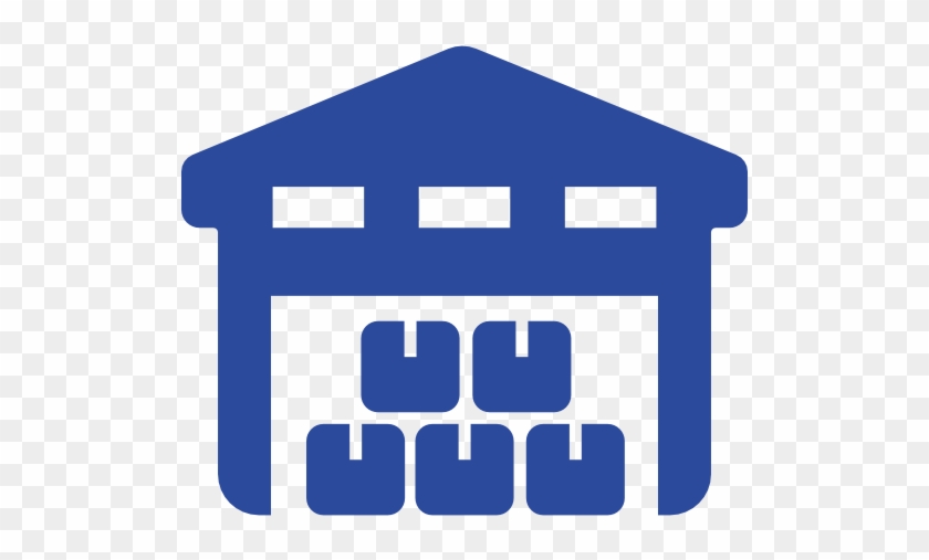 Warehousing - Warehouse Icon Dark Blue #337187