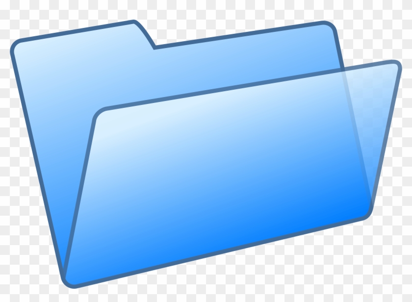 Blue Clipart Pocket Folder - Folder Clip Art #337215