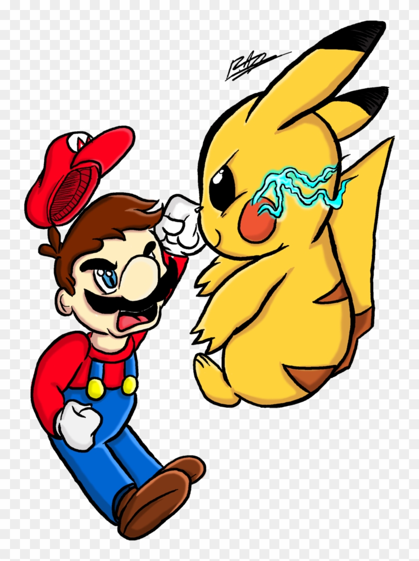 It's Not October 3rd Yet - Pikachu Vs Mario Bros #337387