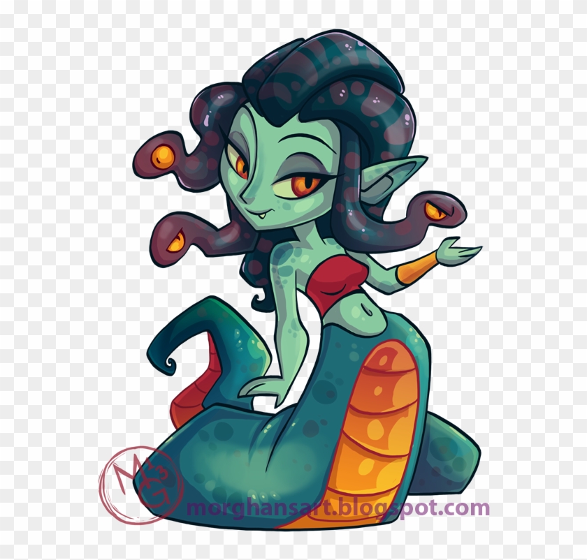 Little Medusa By Tea - Medusa Drawing Cartoon #337411