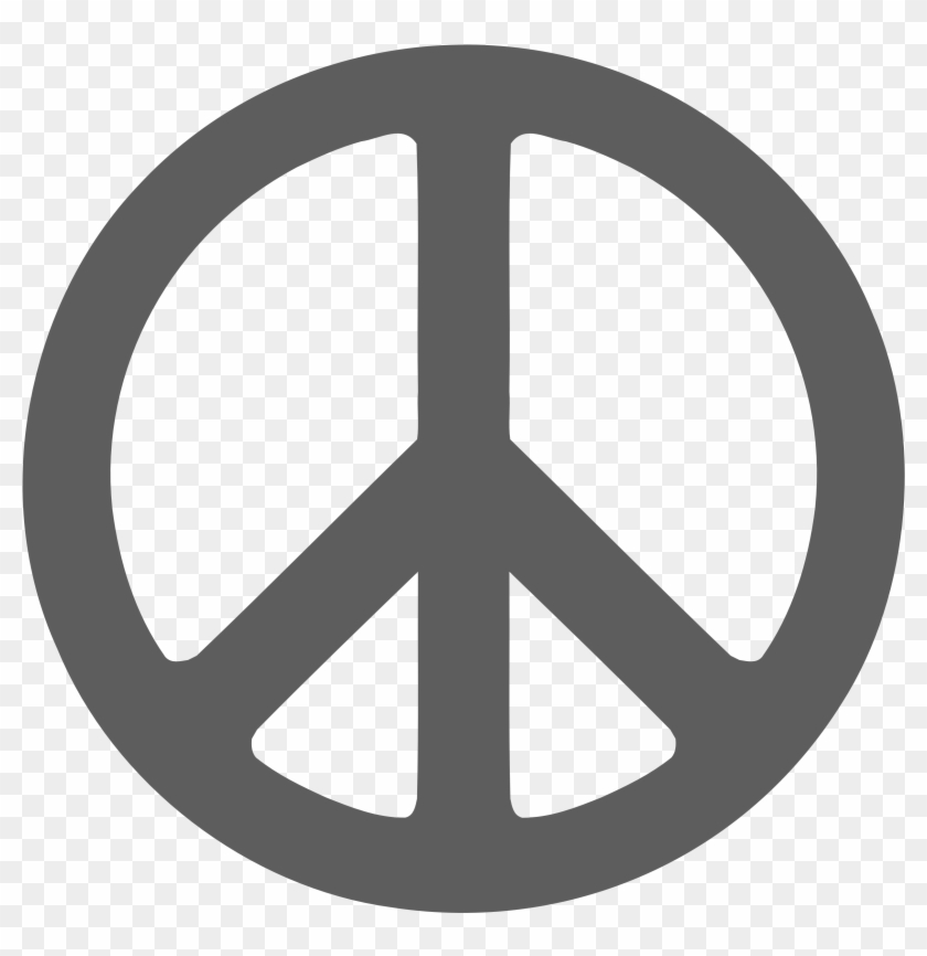 Image Of Peace Signs Clip Art Medium Size - Lavender Peace Sign #337690