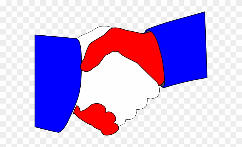 American Handshake Clip Art At Clker - Shake Hands Clipart Red Blue #337800