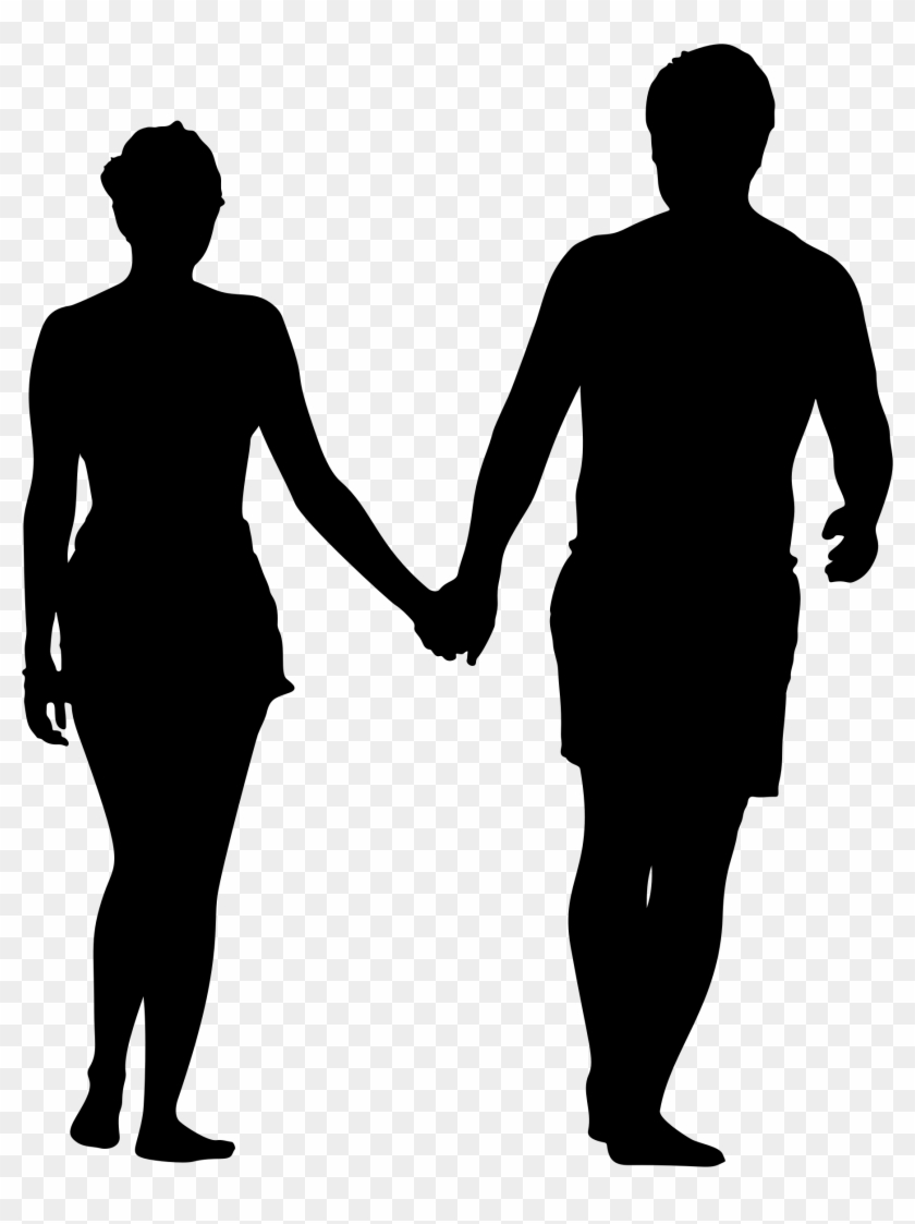 Couple Silhouette - Husband And Wife Silhouette #337842