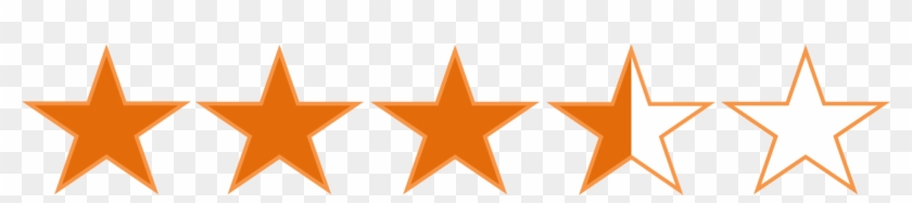 3-5 Star Rating - Outline Of A Star #337914