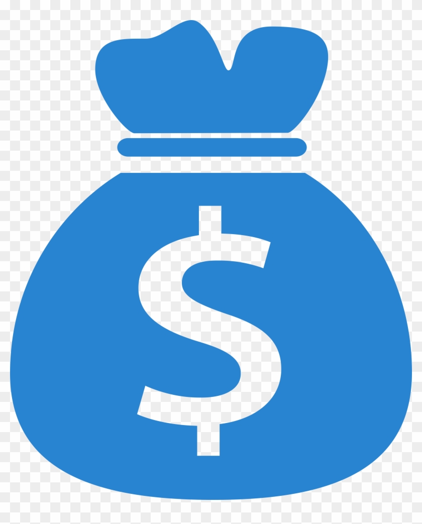 We Pay Cash - Money Bag Icon Blue #337928