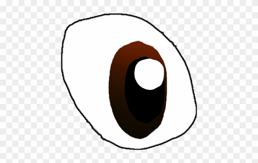 Wide Open Brown Anime Eye By Jaylew1987 - Wide Open Eye Png #338014