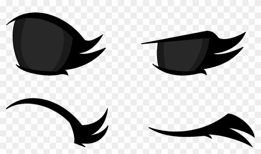 Anime Eye Assets By Coulden2017dx - Transparent Closed Anime Eyes #338024