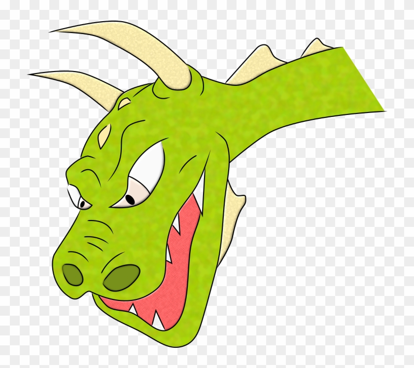 Dragon Head Dragons Vector Clipart - Cartoon #338294