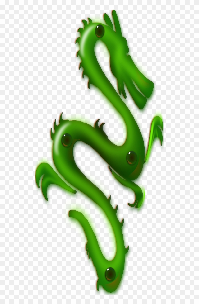 Jade Dragon Clipart By Wsnaccad - Cool Green Dragon Shower Curtain #338325