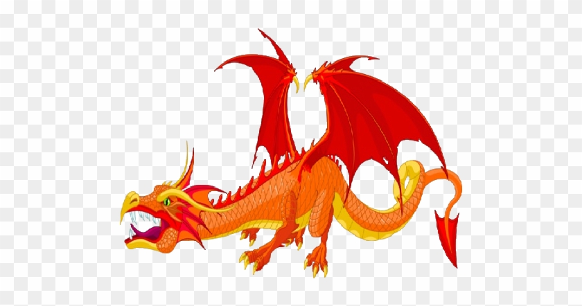 Funny Dragons With Flames Cartoon Clip Art Images - Dragon Pic Cartoon #338404