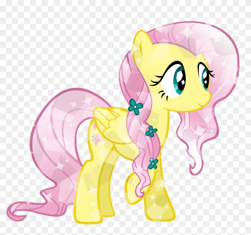 Crystal Fluttershy By Kibbiethegreat-d5l - My Little Pony Crystal Fluttershy #338476