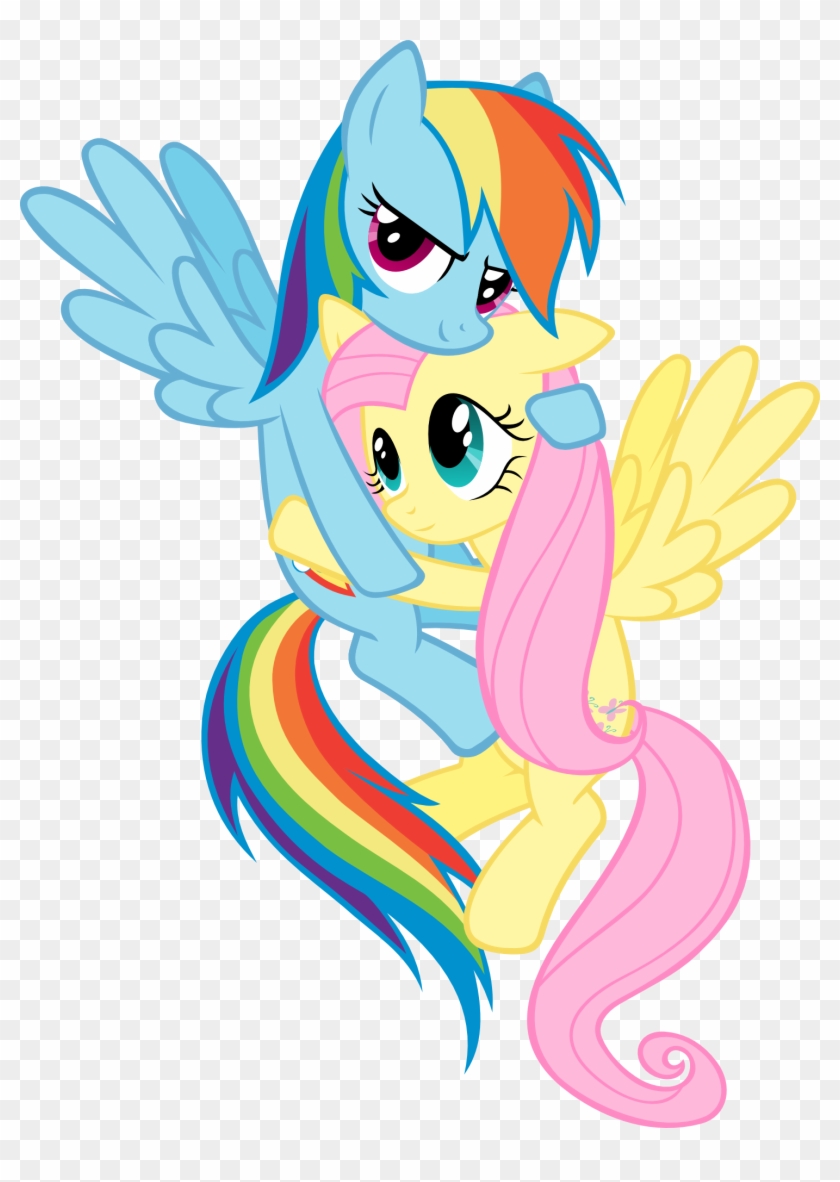 Rule 34 My Little Pony Fluttershy Fluttershy Nurse - Rainbow Dash And Fluttershy Hug #338487