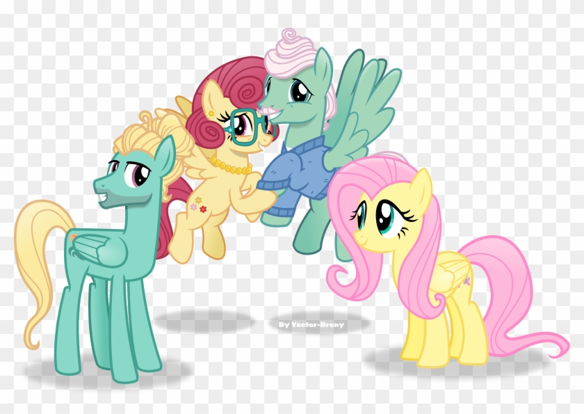 Fluttershy S Family By Vector Brony On Deviantart Rh - My Little Pony Fluttershy Family #338490