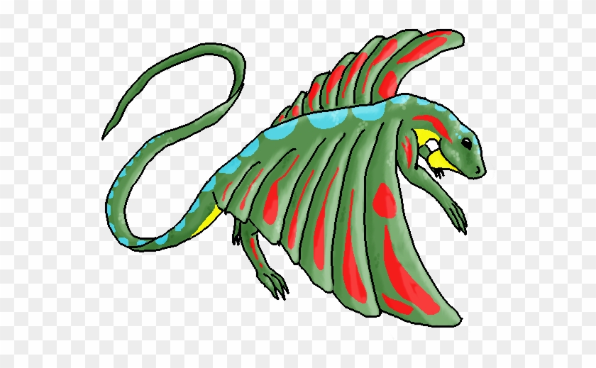 Draco Volans By Monddrachin - Flying Dragon Animal Drawing #338497