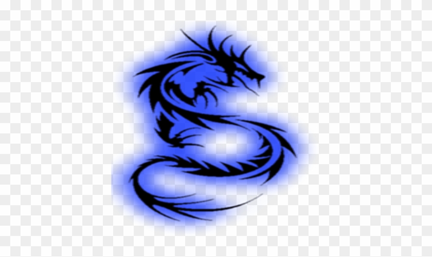 Blue Dragon Clipart Transparent - Transparent Dragon Logo Blue #338498