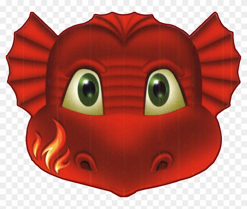 Red Dragon Face Mask For Boys - Mascara De Dragon Para Niños #338528