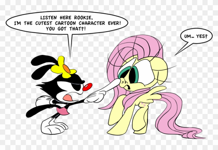 Fluttershy And A Dot By Joeywaggoner - Fluttershy #338539