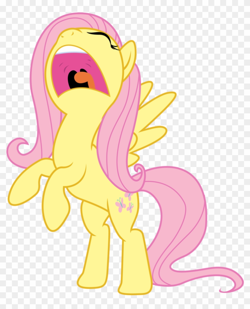 Aaaaa By Kooner-cz - Mlp Bases Mad Fluttershy #338543