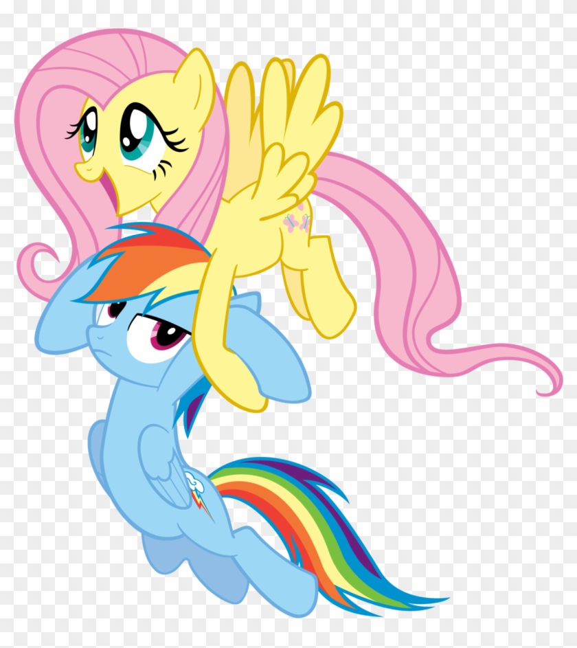 Http - //fc03 - Deviantart - Dragging Rainbow Dash - Fluttershy And Angel Bunny #338562