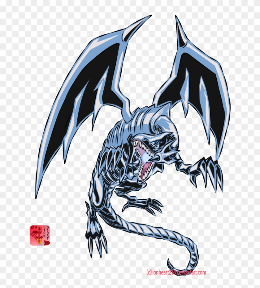 Blue-eyes White Dragon By Lionheart214 - Blue Eyes White Dragon Png #338613