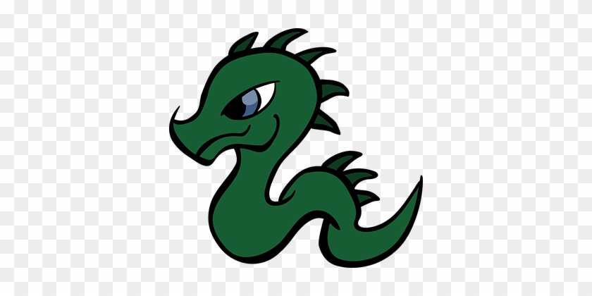 Dragon Cartoon Reptile Snake Baby Dragon D - Baby Dragon Clipart #338661