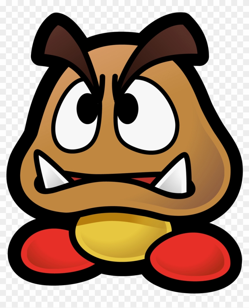 Mario Clipart Goomba - Super Paper Mario Goomba #338671