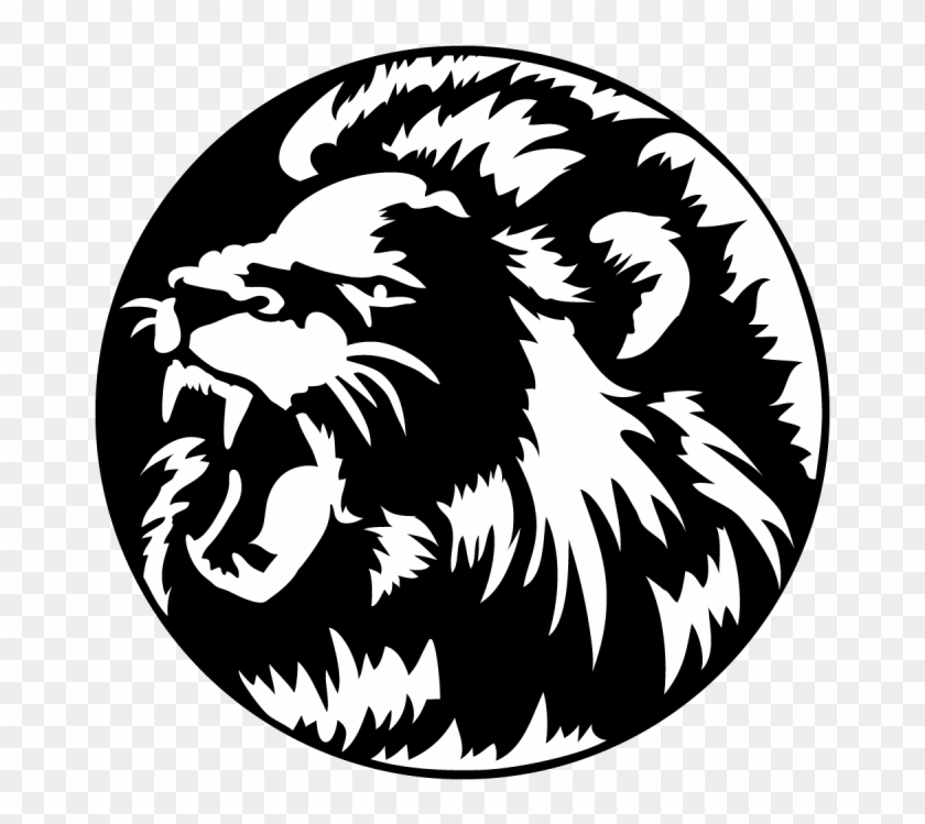 Lion Roaring - Gobo Stencil Vector #338689