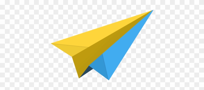 Yellow Paper Plane Png Image - Gmail Send Icon Png #338728