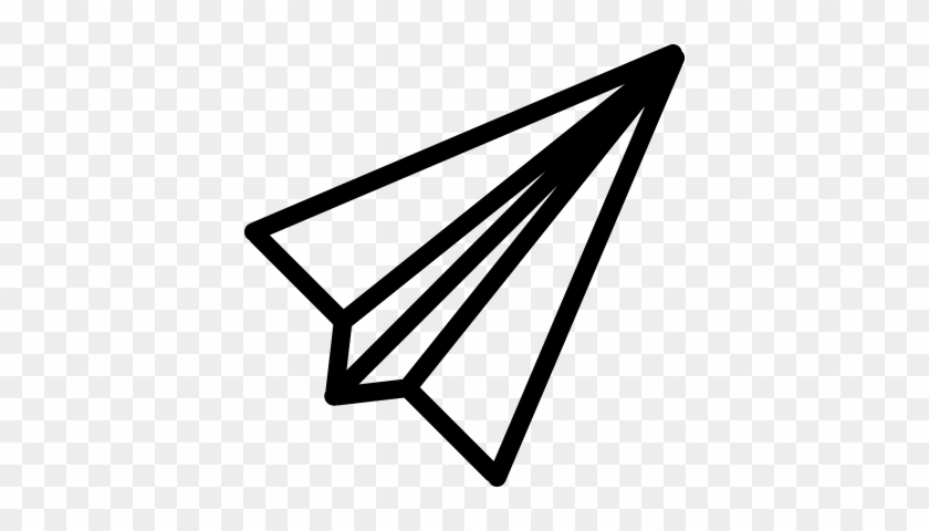 Paper Plane Top View Vector - Paper Airplane From Top #338737