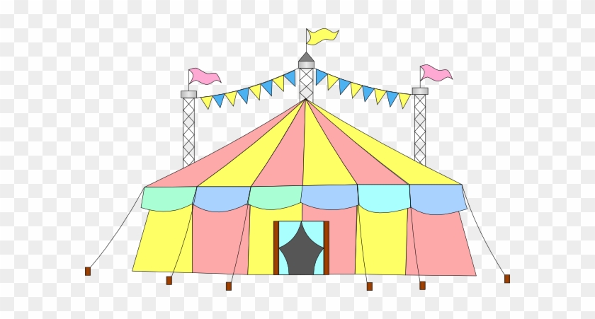 Big Top Tent Circus Clip Art - Pink Circus Tent Clipart #338817