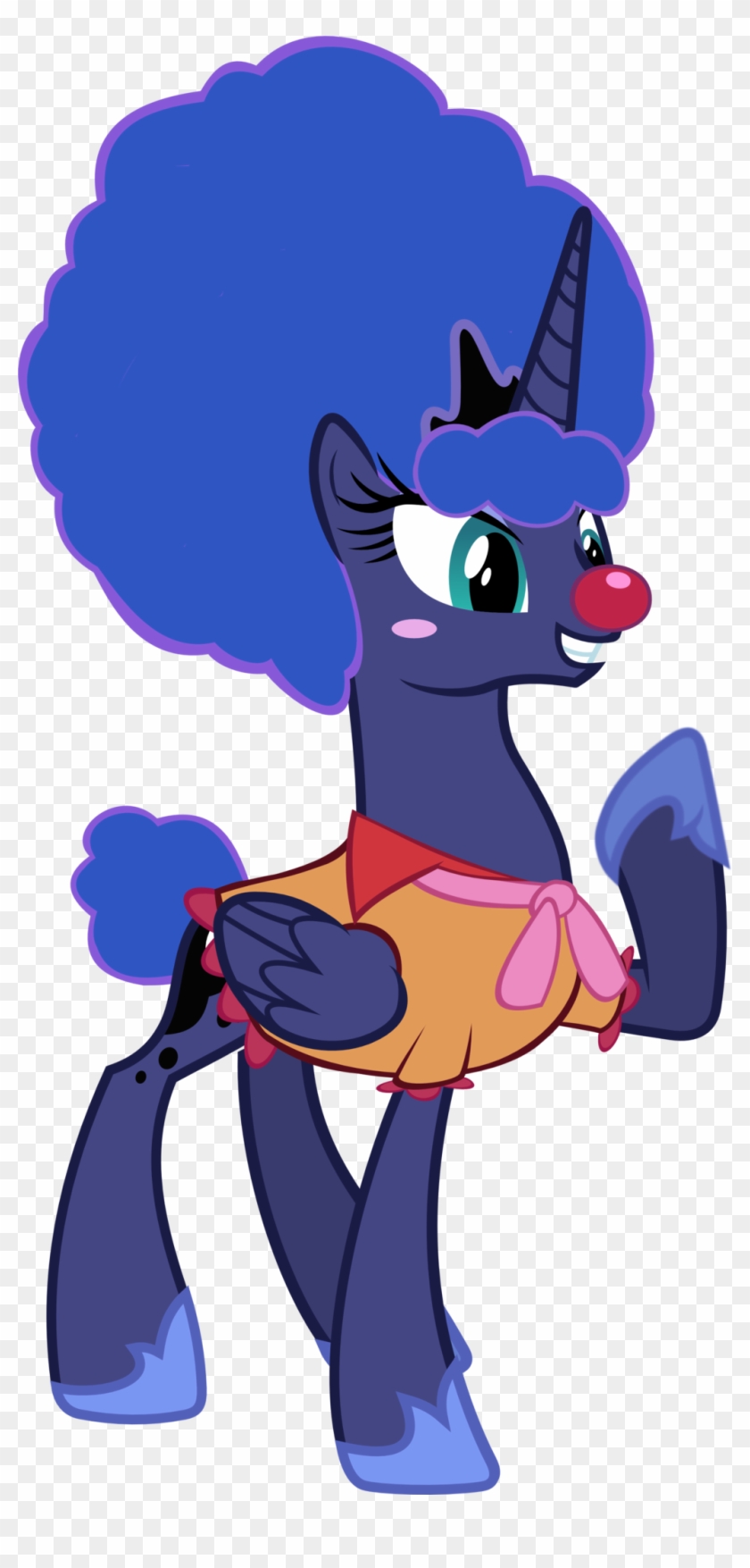 Clown Luna By Megarainbowdash2000 Clown Luna By Megarainbowdash2000 - Princess Celestia And Luna The Clown #338859