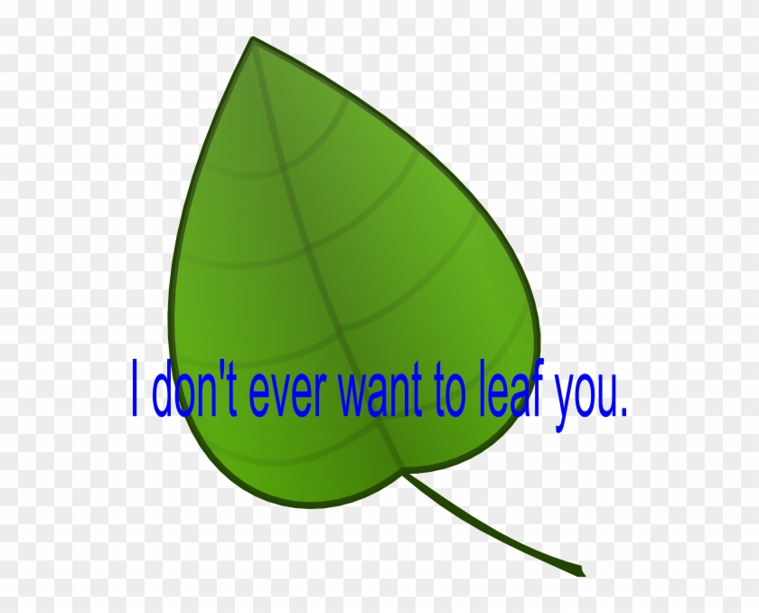 Leaf You Clip Art - Inflatable #339082