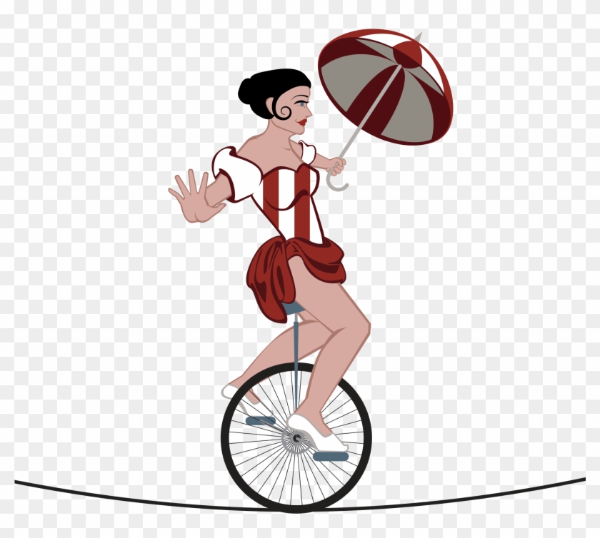 Circus Clipart Unicycle - Unicyclist In Circus Png #339154