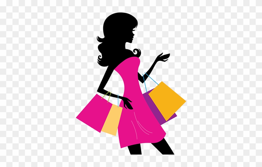 Thanks For Visiting Sandy Toes Boutique - Woman Shopping Silhouette Png ...