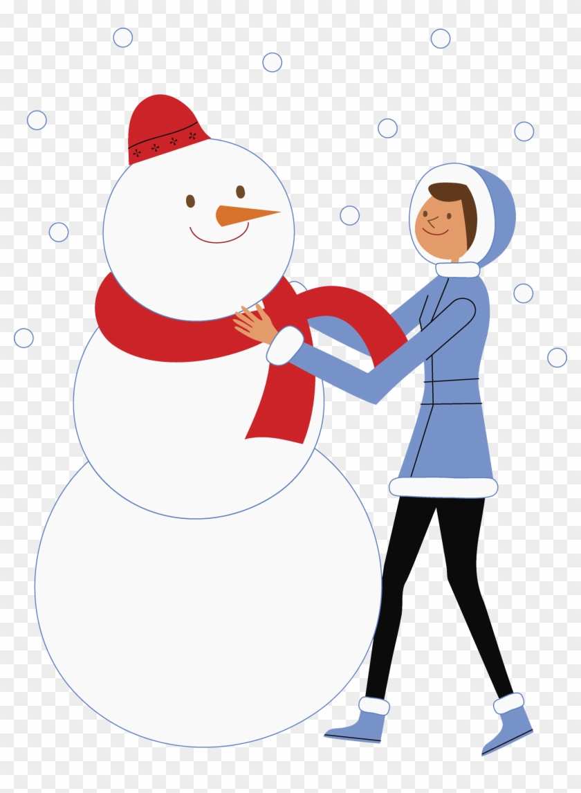 Snowman Scarf Cold Clip Art - Snowman Scarf Cold Clip Art #339375