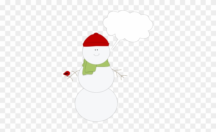 Christmas Snowman Callout Clip Art - Illustration #339389
