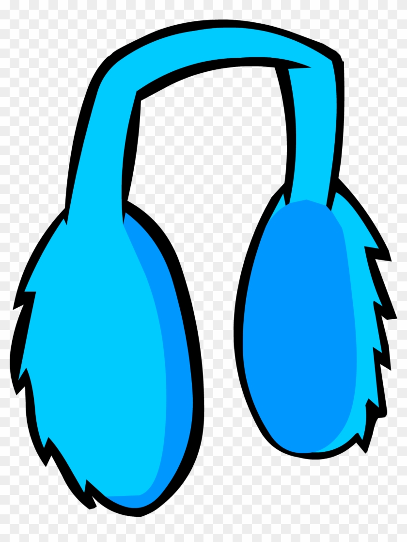 Scarf Clipart Club Penguin - Club Penguin Blue Earmuffs #339421