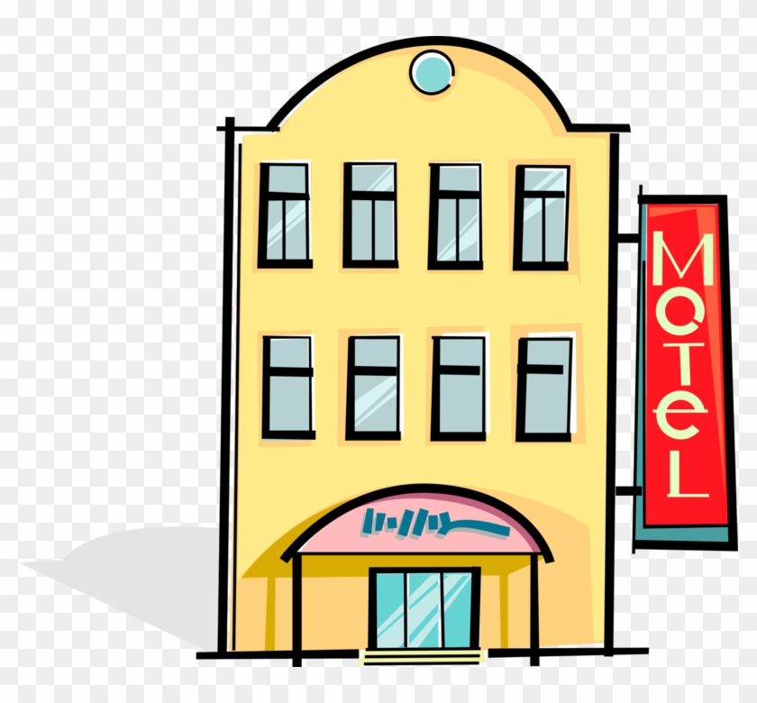 Vector Illustration Of Motel Roadside Motor Hotel Provides - Business #339475