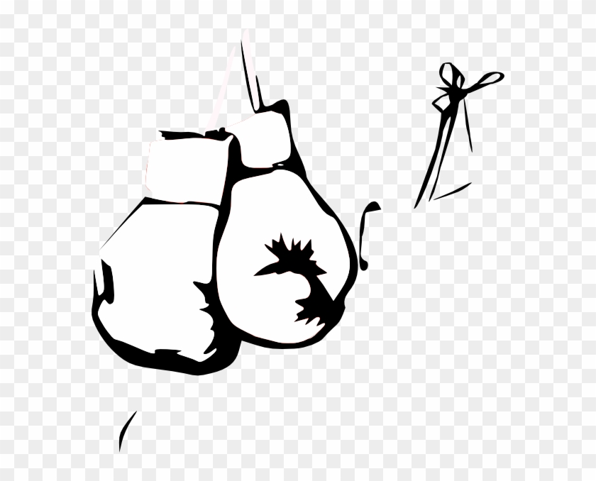 Mitten Clipart Black And White Download - Boxing Gloves Clip Art #339517