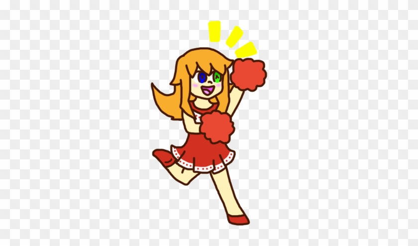 Collab Cheerful Cheerleader By Judgement Senpai - Cartoon #339594
