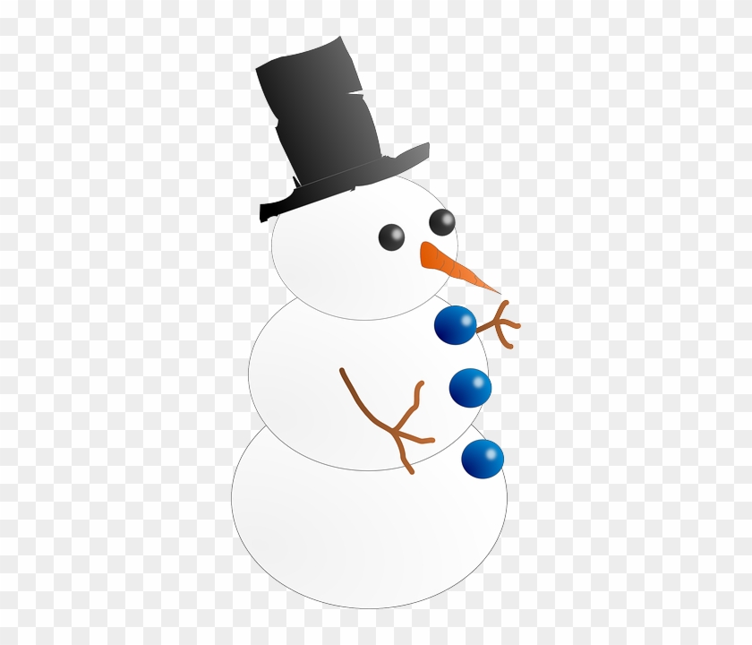 Snow Man Hombre De Nieve - Animated Clipart Snowman #339702