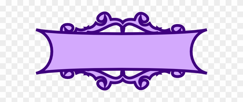 Purple Banner Scroll Clip Art - Instax Mini 9 Smokey Purple #339944