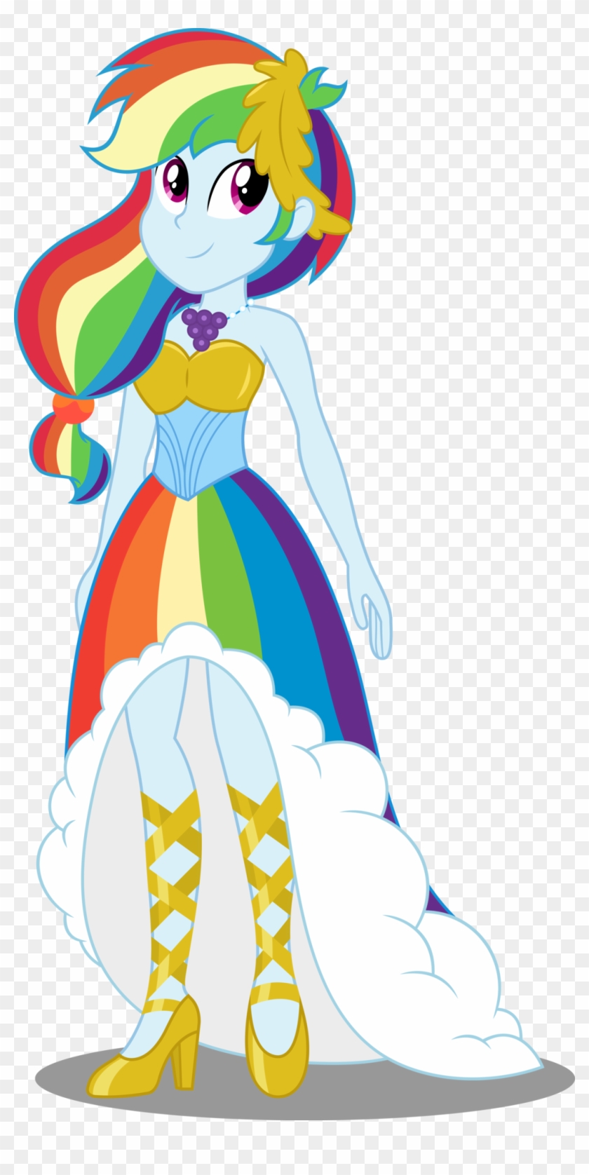 Rainbow Dasmy Little Pony Equestria Girls Rainbow Dash - Rainbow Dash Gala Dress #340000