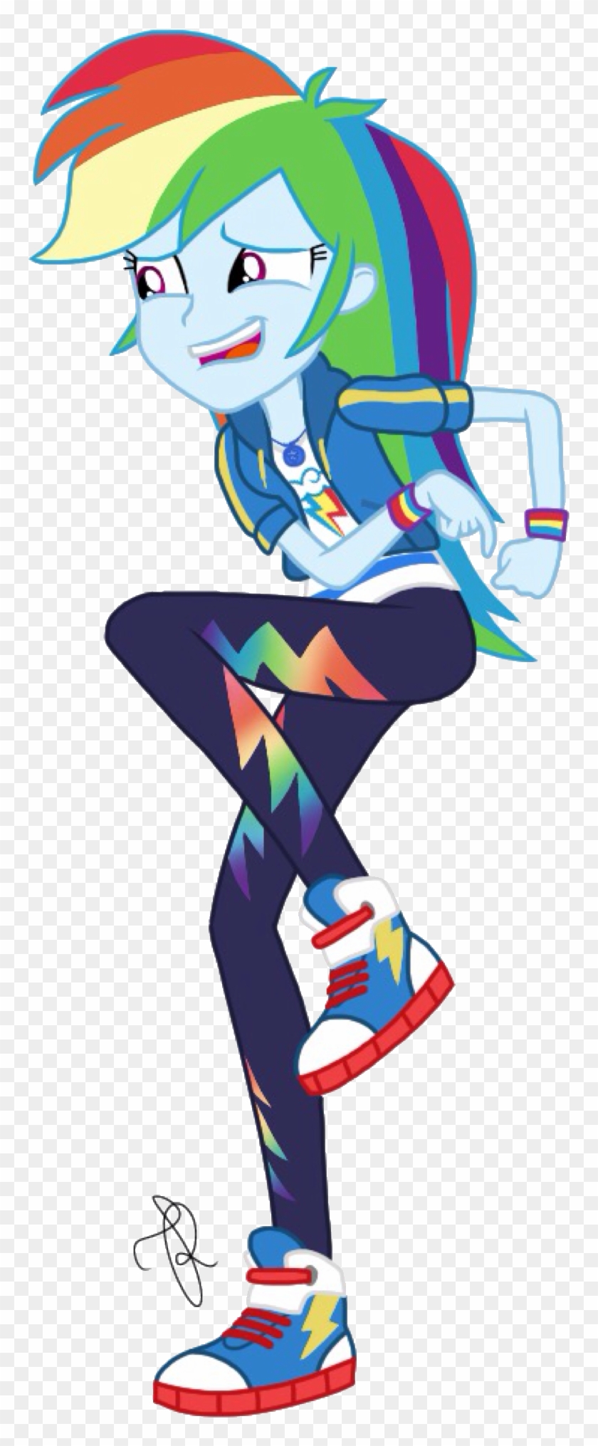 Rainbow Dash Equestria Girls Dress Download Rainbow - Mlp Eg Rainbow Dash Vector #340008