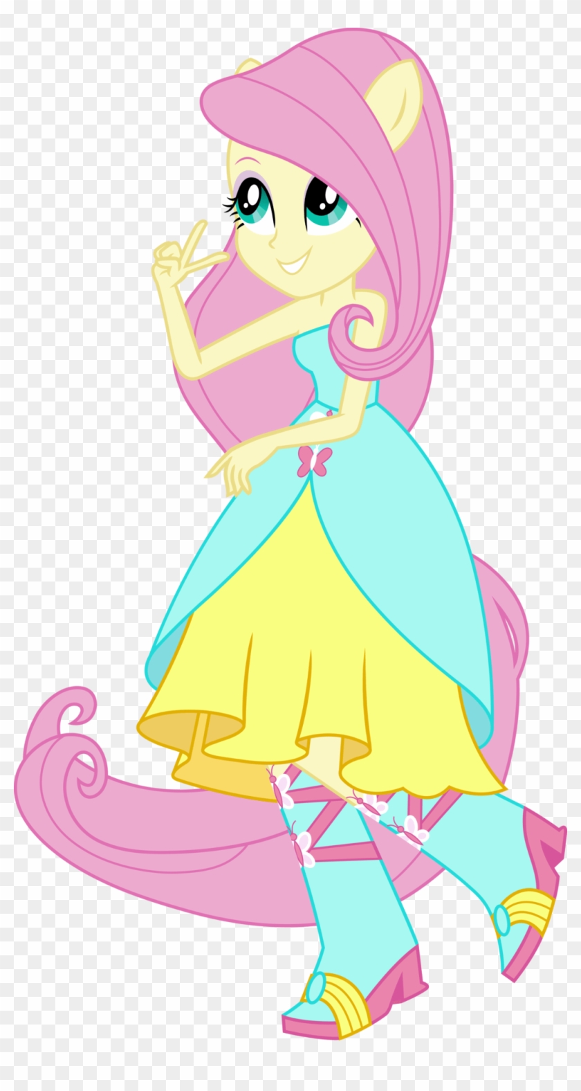 Rainbow Dash Human Equestria Girls Dress Download - Fluttershy Equestria Girls Dress #340061