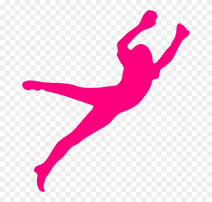 Colorful Dancing Cliparts 29, Buy Clip Art - Dance Girl Pink Silhouette #340093