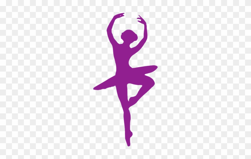 Purple Ballerina Dancing Public Domain Vectors - Silhouette Danseuse #340115