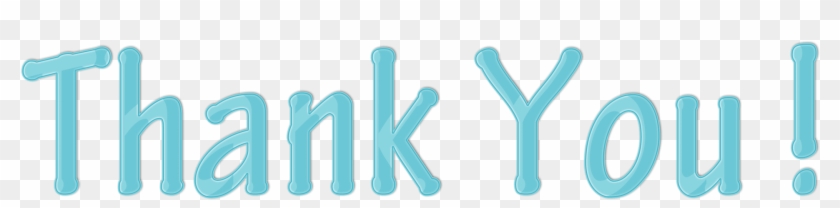 Thank You Cyan Blue Color Clipart - Thank You Images In Blue Colour #340194