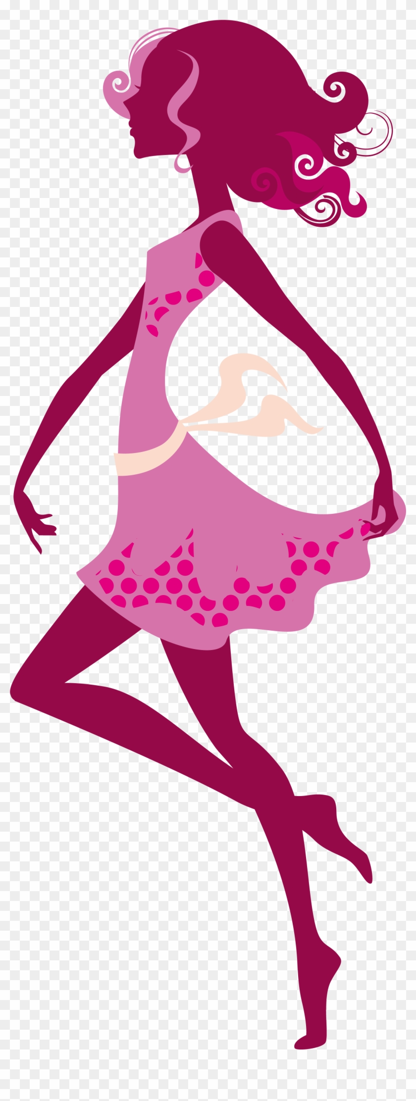 Dance Woman Silhouette Girl - Wall Stickers,goodculler New Flower Fairy Diy Little #340196