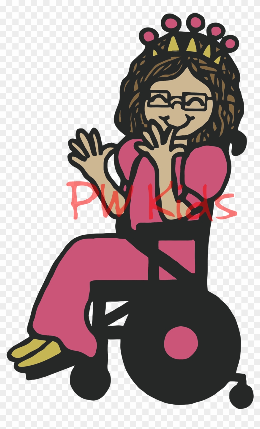 Wheelchair Disability Girl Clip Art - Wheelchair Disability Girl Clip Art #340261